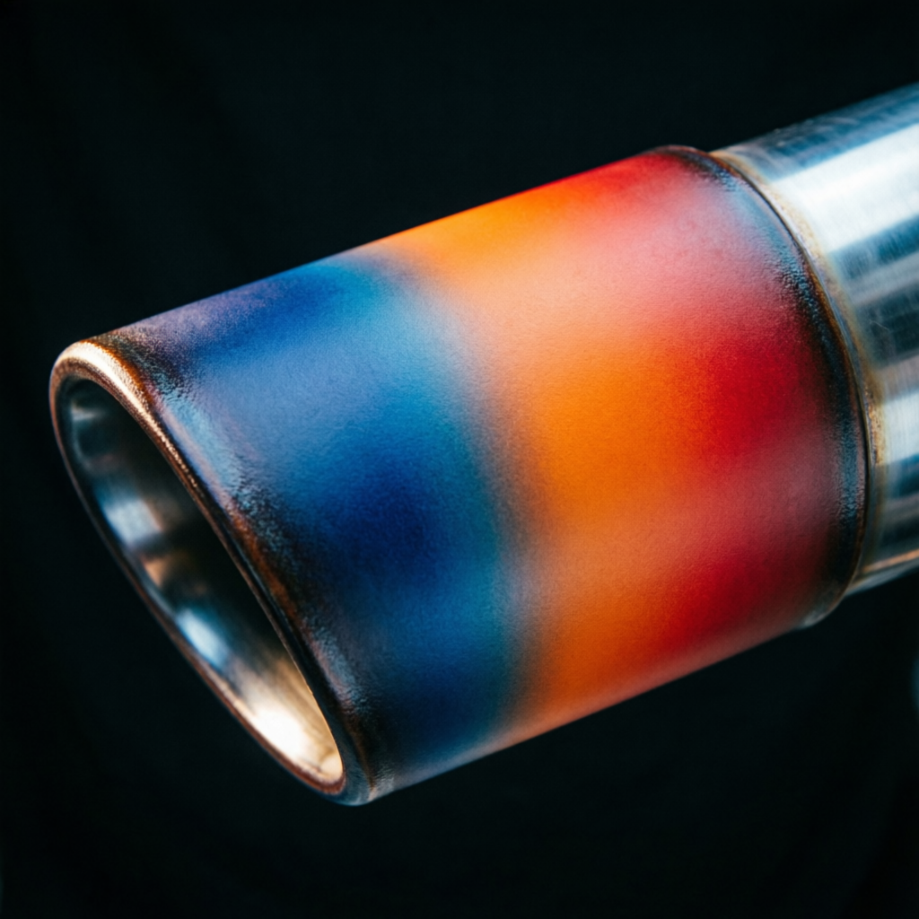 Ceramic exhaust coating temperature resistance test